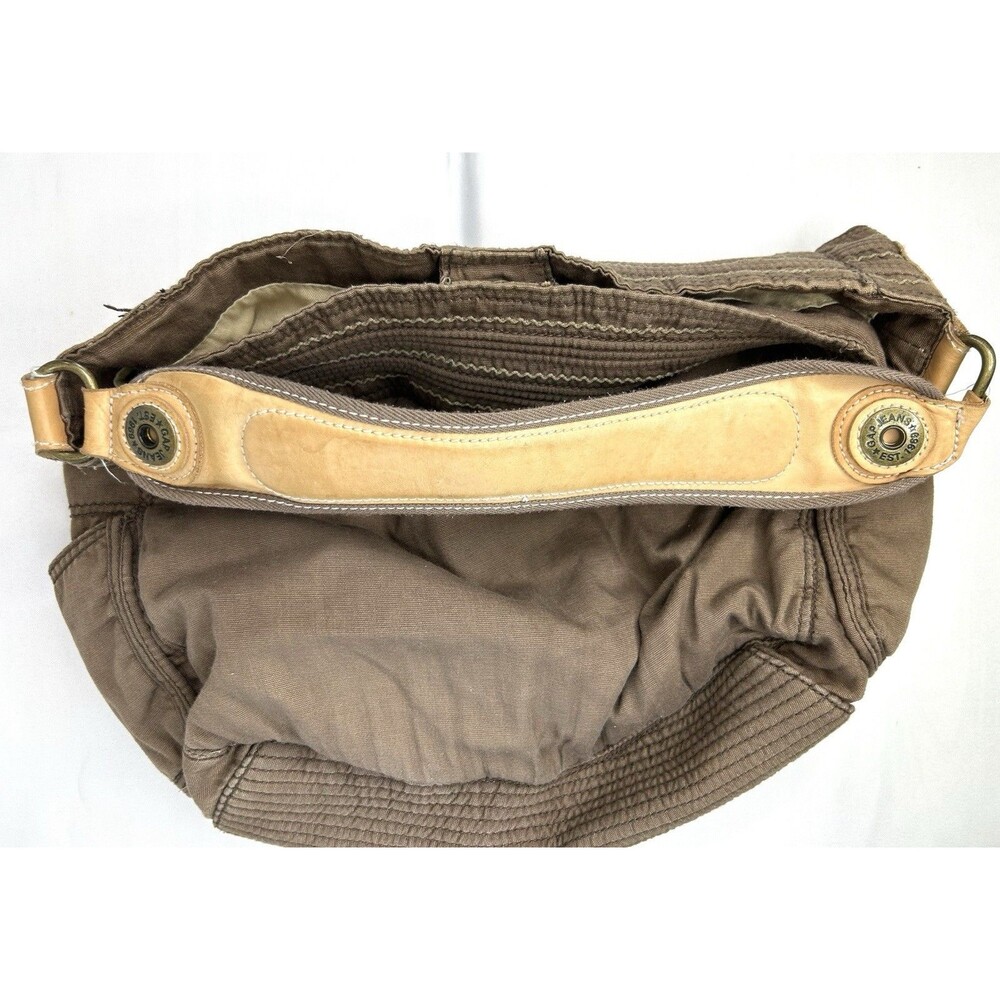 Y2K Gap Baguette Shoulder Bag Women’s Brown Lined Handbag Purse - Picture 7 of 11